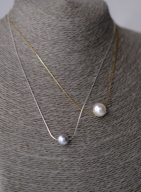 人造珍珠细链镀金镀银气质百搭女
