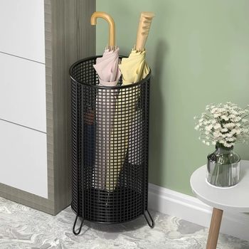 Umbrella rack storage rack home bedroom floor rack commercial door drain home display rack entry storage rack iron art