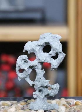 ZQ仿真景观太湖石摆件盆景花卉园艺景观造景太湖石摆设玄关禅意饰