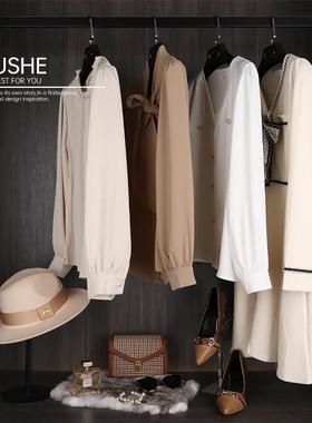 新元素 样板房衣帽间衣服装饰帽子包包高跟鞋女装陈列摆件软装