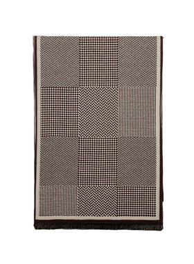 轻奢男士样板房间围巾挂件衣帽间装饰英伦格围巾软装衣柜衣橱陈设