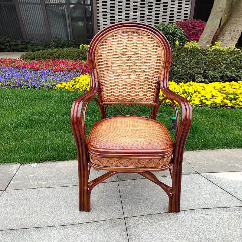 夏季户外藤编牢固藤椅家用凉椅阳台休闲懒人椅子老人久坐传统庭院,淘宝优惠券,粉丝福利购,淘宝优惠卷
