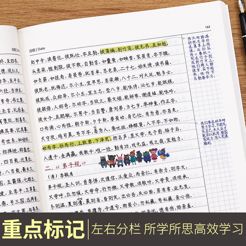 星笔辑 学霸笔记小学语文知识大全通用一二三四五六年级上下册手写笔记专项阅读训练星笔辑小升初资料包拾光超级学霸学习法