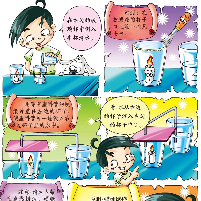 【现货速发】小学生喜欢看的漫画科学给孩子的数理化启蒙书培养求知儿童百科全书小学生科普类课外阅读书籍三年级上科学书玩转科学