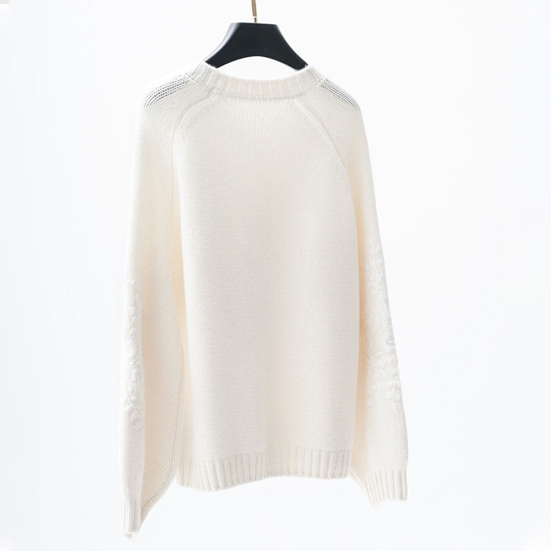 门里门外青绒/白色灯笼袖羊绒套衫25S95302,淘宝优惠券,粉丝福利购,淘宝优惠卷