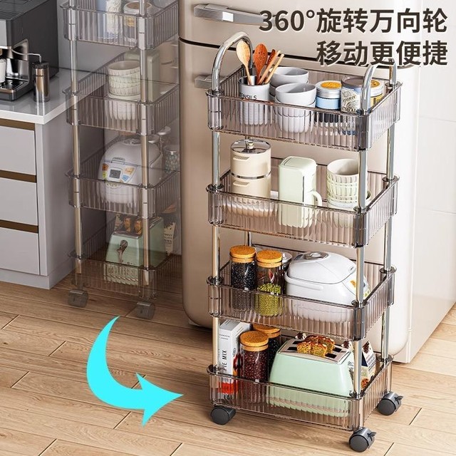 Acrylic snack trolley storage rack