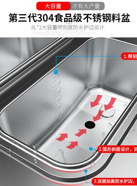 广绅电器冰淇淋机商用奶茶店设备雪糕甜筒双压缩机七天免清洗三色