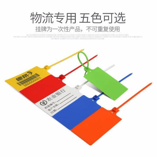 速发海斯牌克HKLY-208塑料吊牌宽签迪物流吊牌颜色随机标58mm*10 - 图0
