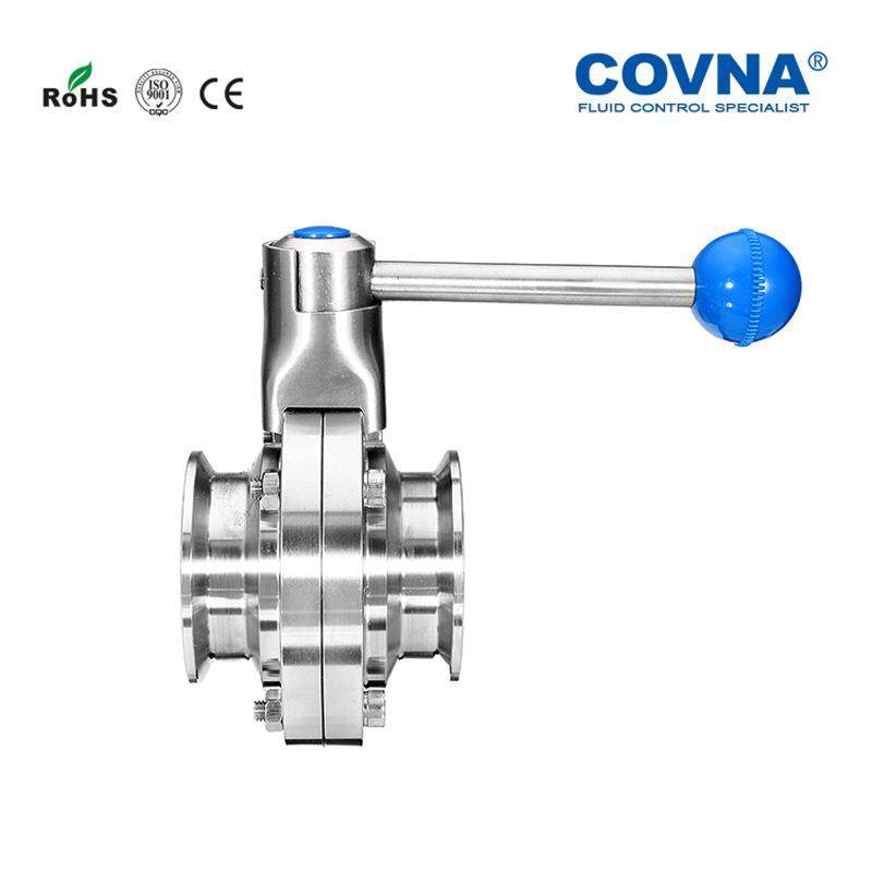 手动卫生级蝶阀304不锈钢卡箍式蝶阀真空食品医药快装卡盘蝶阀,淘宝优惠券,粉丝福利购,淘宝优惠卷
