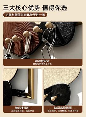 时来运转遮挡电表箱装饰画2026新款配电箱盖面板中古风洞洞板挂画