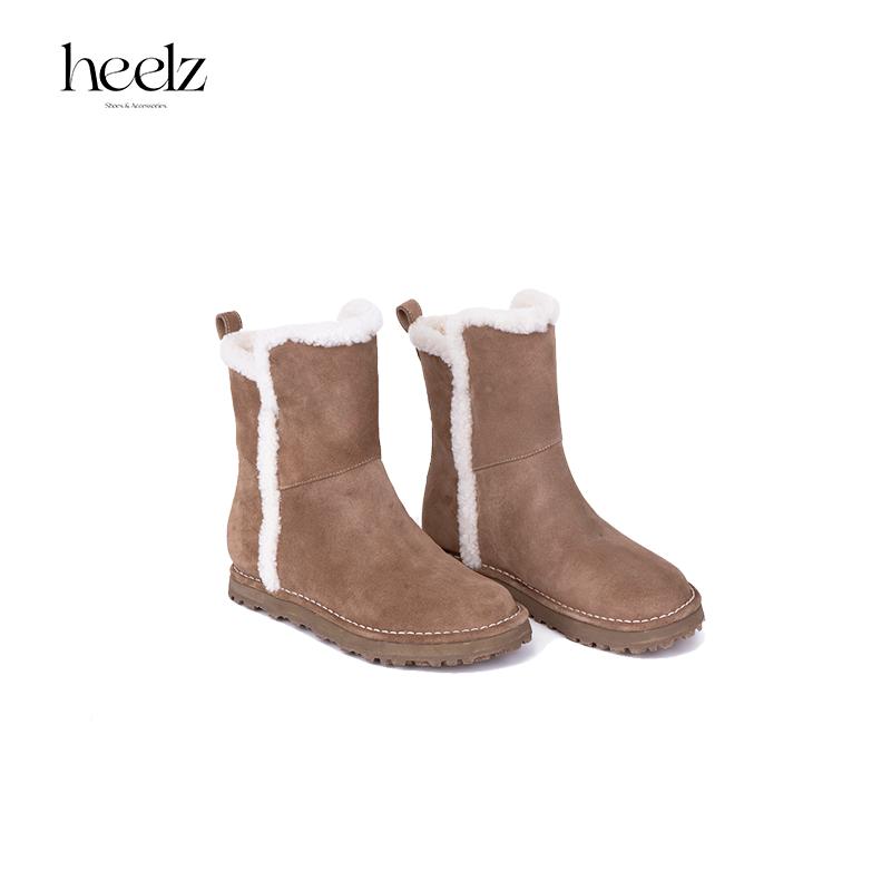 heelz设计师手工鞋履｜都市牧羊人系列羊羔毛雪地靴1.5公分