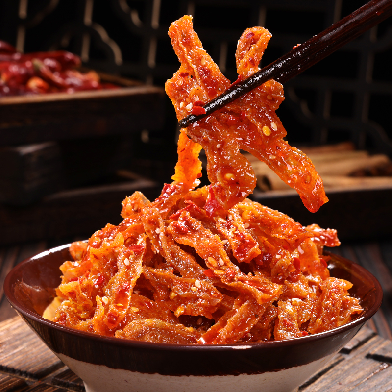 思乡山长沙魔芋干小包装辣条零食湖南特产魔芋干香辣魔芋爽素毛肚