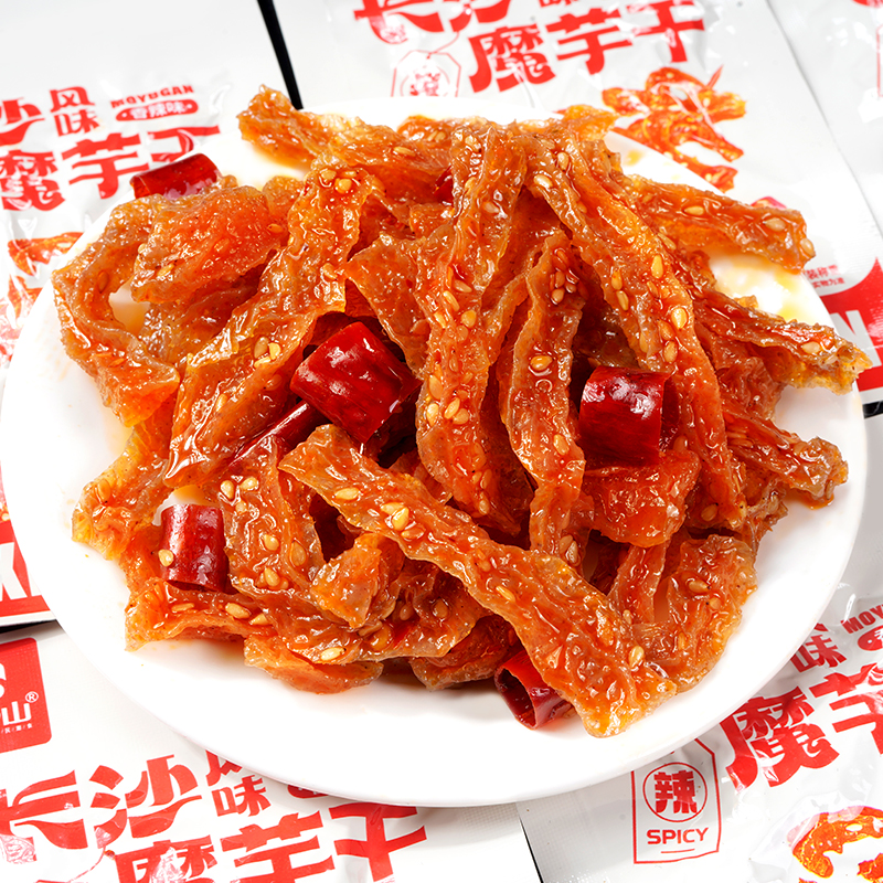 思乡山长沙魔芋干小包装辣条零食湖南特产魔芋干香辣魔芋爽素毛肚