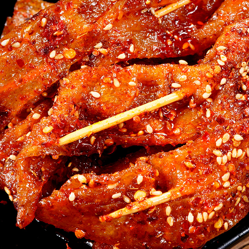 思乡山老式大撸串香辣味零食辣条甜辣豆制品小吃怀旧休闲解馋零食