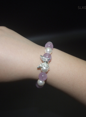 紫水晶蝴蝶系列手链手环水晶串