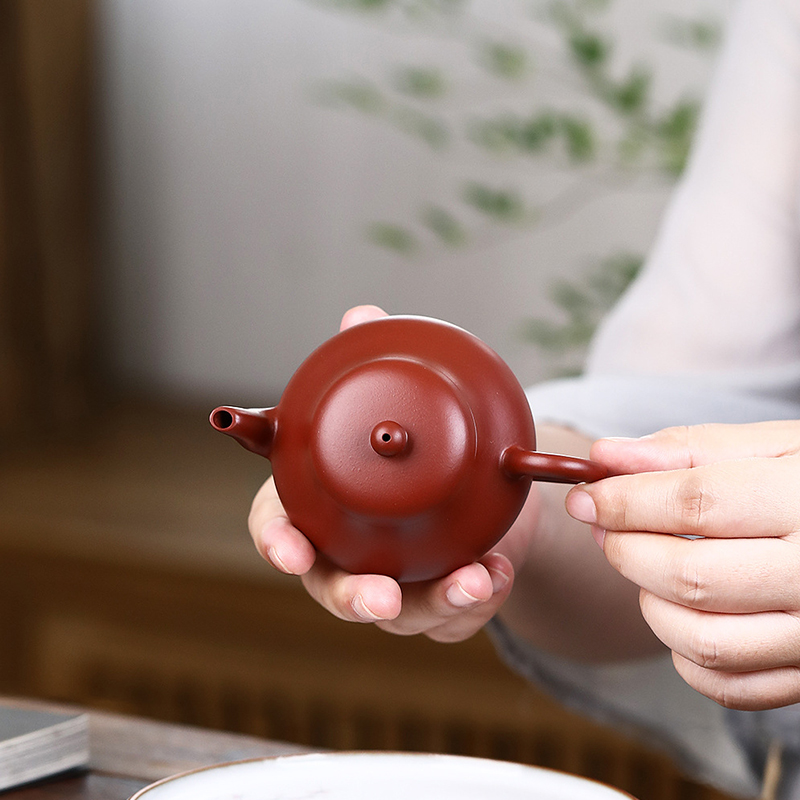 宜兴紫砂壶原矿大红袍小品君德中式礼品泡茶器国风功夫茶具 130ml