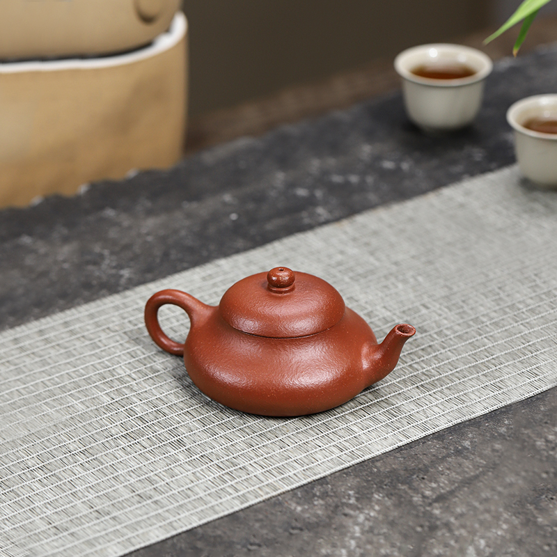 宜兴紫砂壶原矿红降坡君德壶中式礼品功夫茶具国风茶器茶壶 150ml