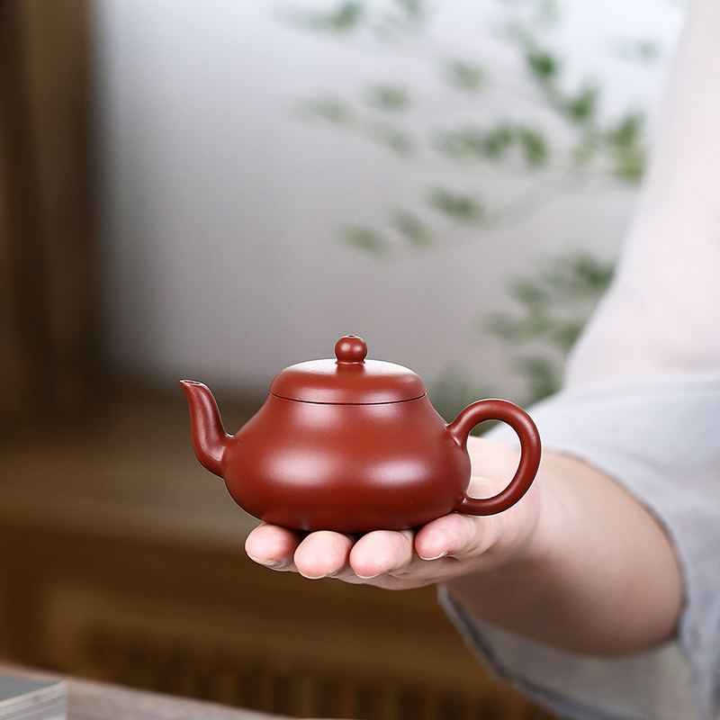 宜兴紫砂壶原矿大红袍小品君德中式礼品泡茶器国风功夫茶具 130ml