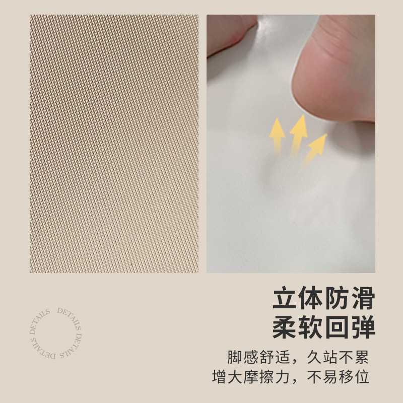Kitchen retro special floor mat waterproof and oil-proof pu leather mat wipe-free non-slip carpet anti-dirty long foot mat