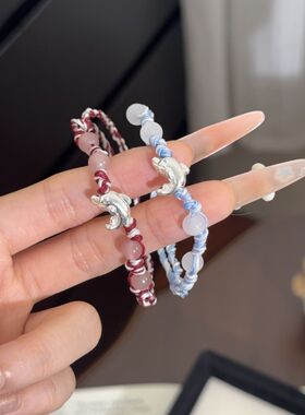 可爱编织小红书同款手链手绳