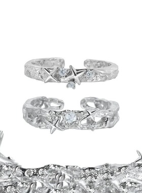 新款星轨脚趾戒指原创小众设计高级脚趾环开口戒