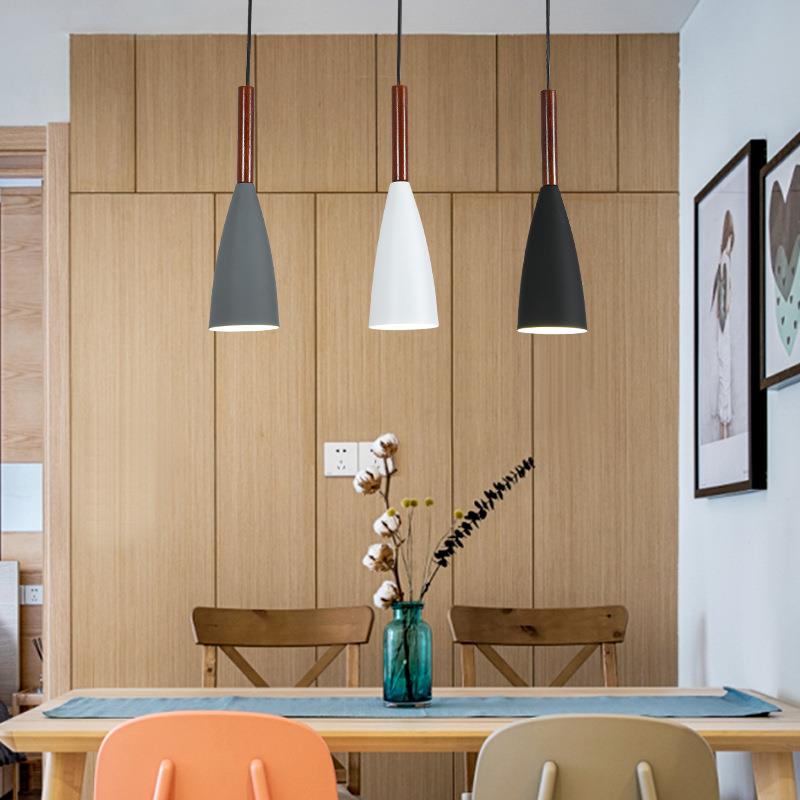 新款北欧餐厅灯具简约现代创意饭厅个性家用大气LED玄关三头吊灯 - 图0
