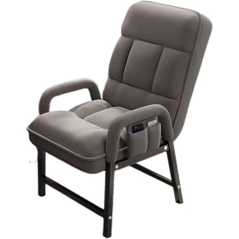 电脑椅家用办公椅学生宿舍靠背懒人沙发折叠躺椅书房休闲电竞椅子 - 图3