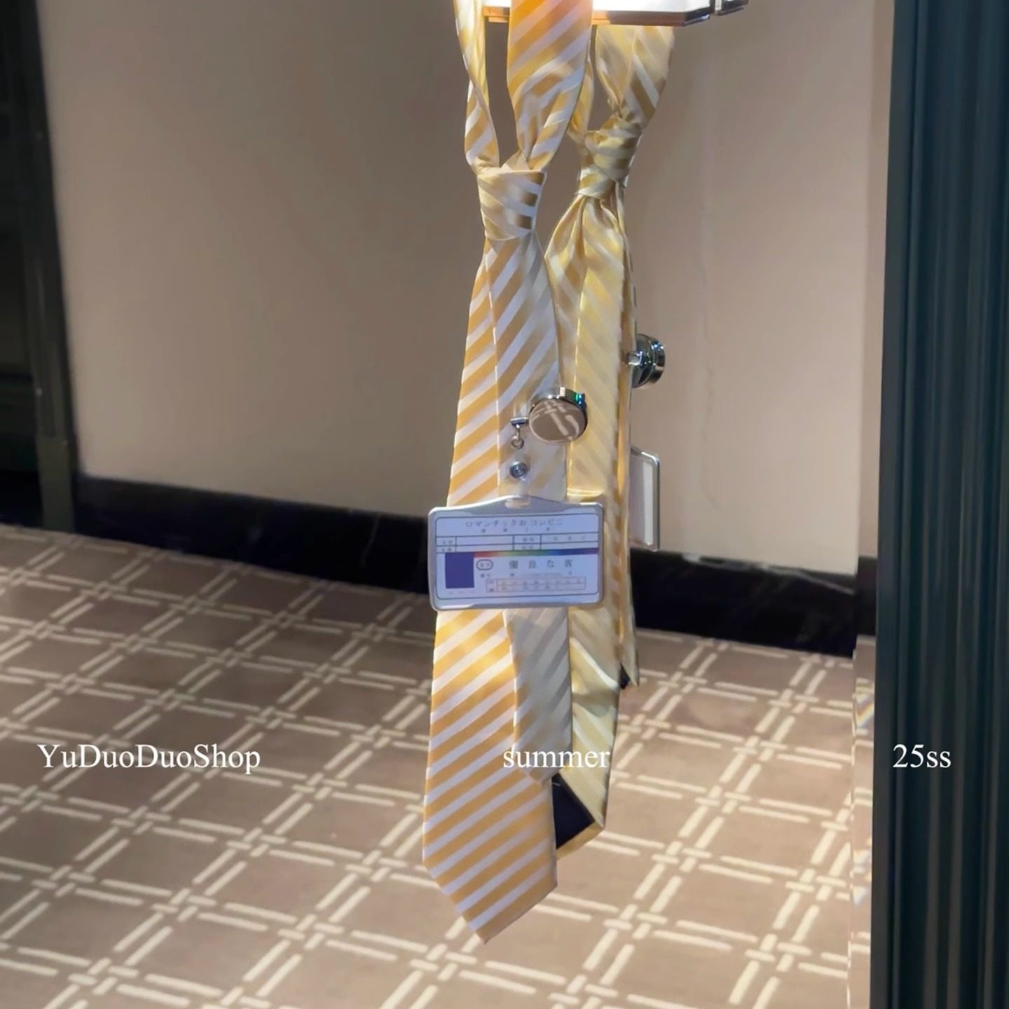 2025时髦复古装饰条纹领带女百搭学院领巾高级感长条丝巾腰带配饰,淘宝优惠券,粉丝福利购,淘宝优惠卷