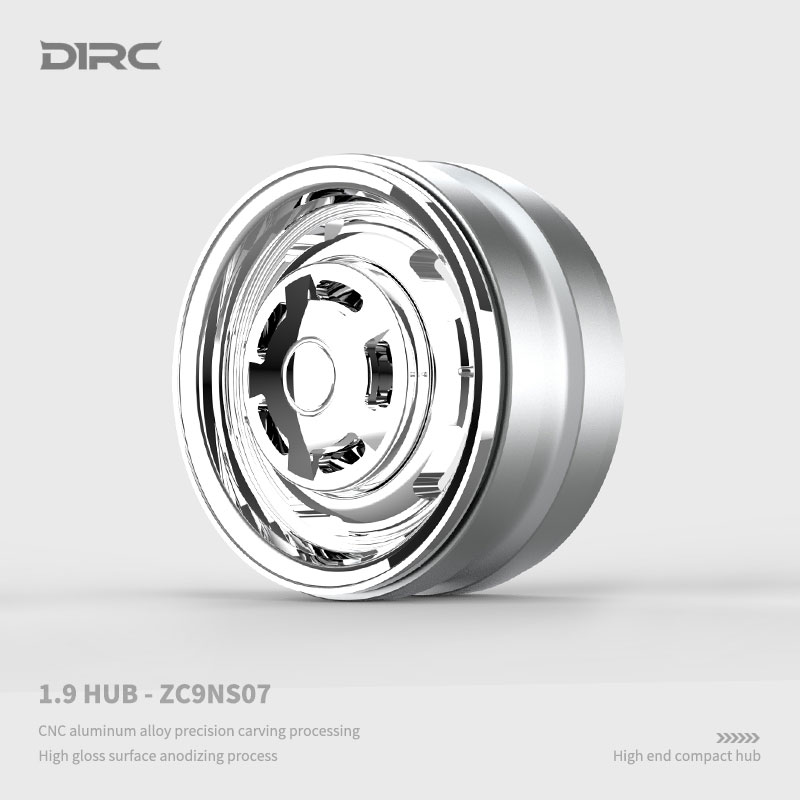 D1RC 1.9寸金属攀爬车电镀复古镜面轮毂 新款TRX4 (ZC9NS07)