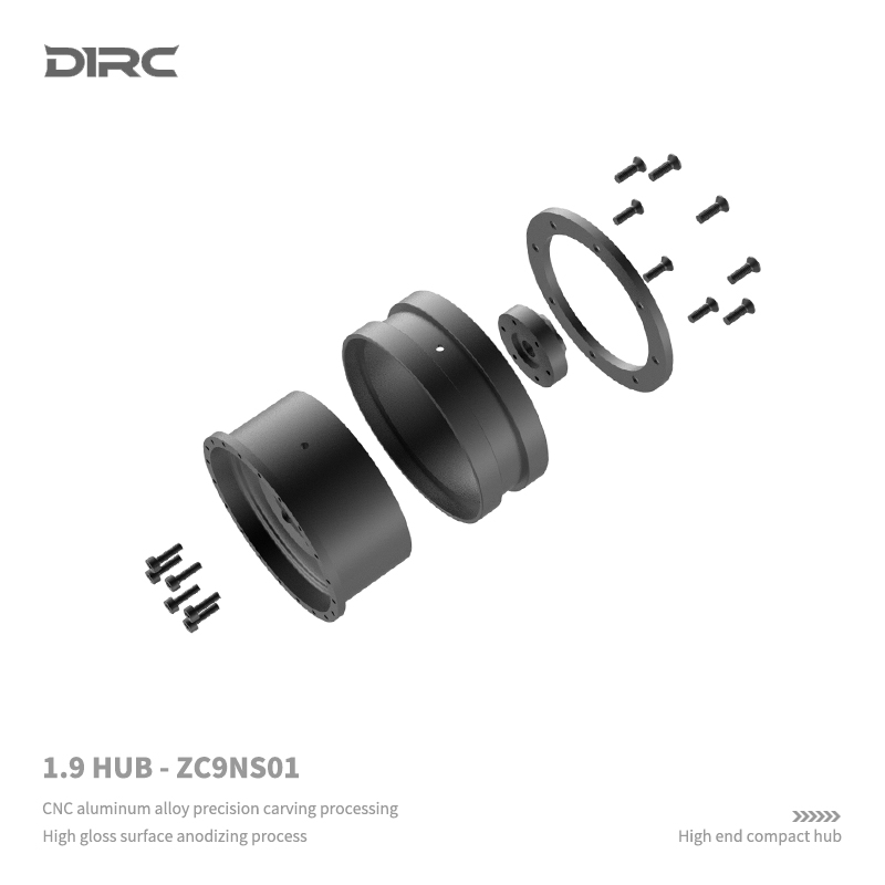 D1RC 1.9寸金属攀爬车仿真轮毂 AXIAL TRX4 scx10三代 (ZC9NS01) - 图3