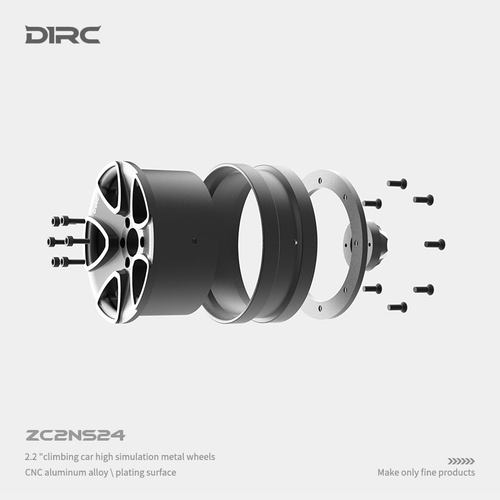 D1RC 撒哈拉 2.2寸金属攀爬车仿真轮毂TRX4 scx10三代（ZC2NS24） - 图3