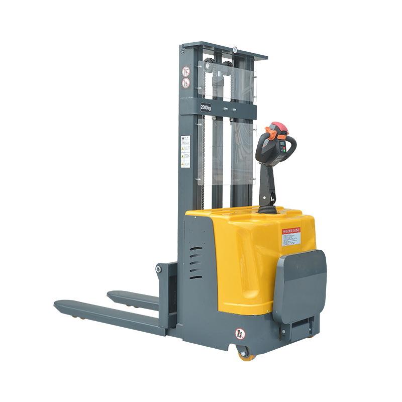 站驾式全电动堆高车1吨2吨电动升高叉车货物搬运电动堆高车叉车 - 图3