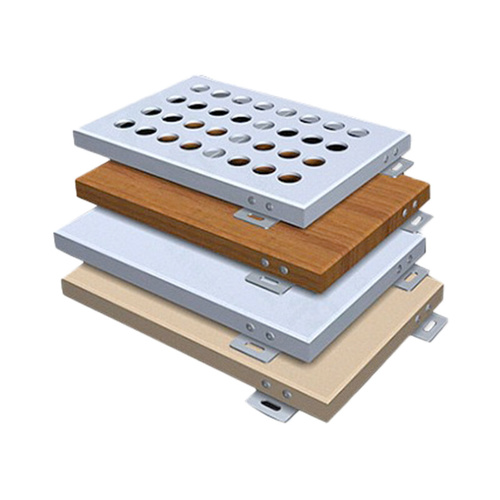 冲孔铝单板幕墙门头外墙全铝墙板氟碳穿孔木纹铝板墙面装饰板定制
