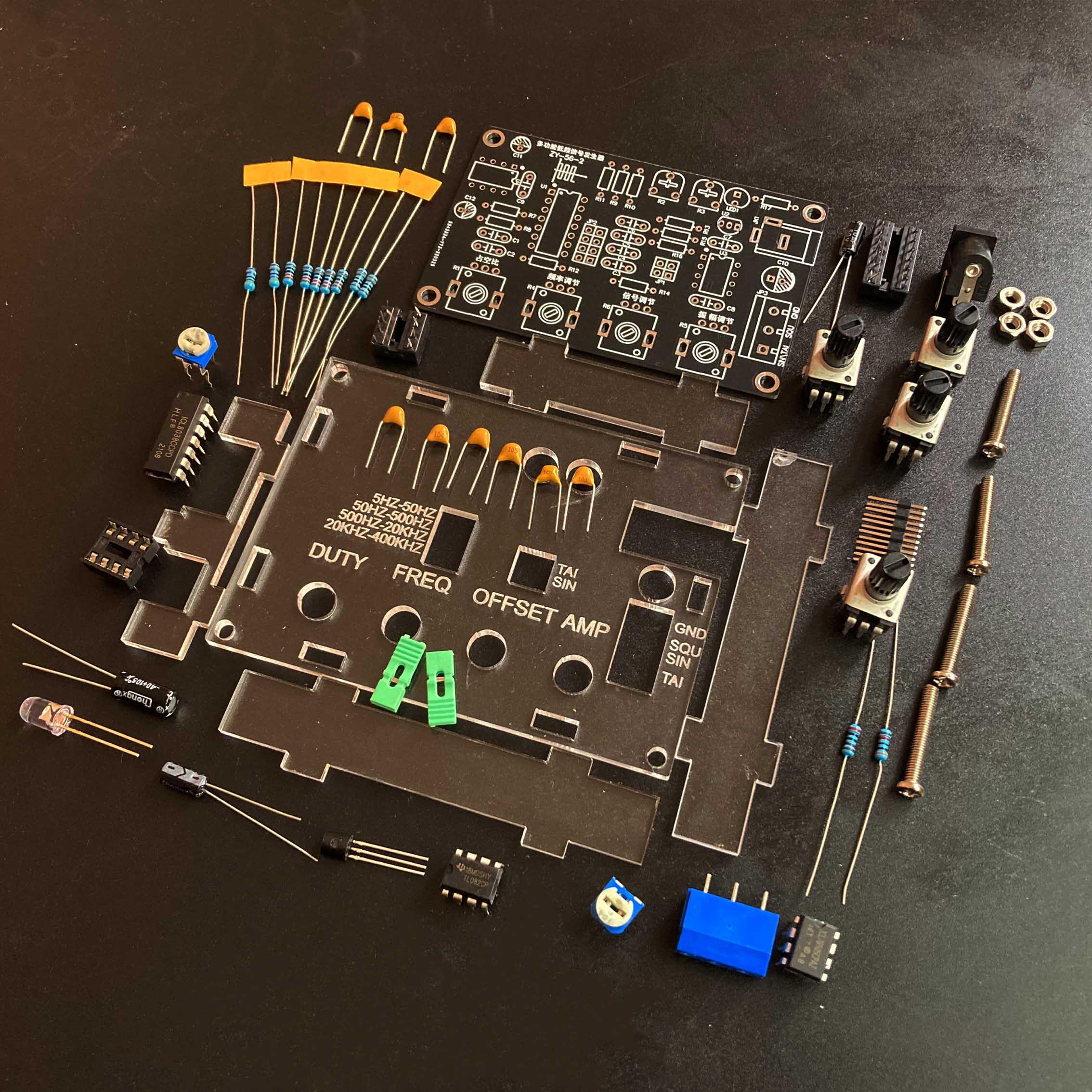 ICL8038多功能低频信号发生器多波形焊接练习电子电路实验套件DIY - 图2