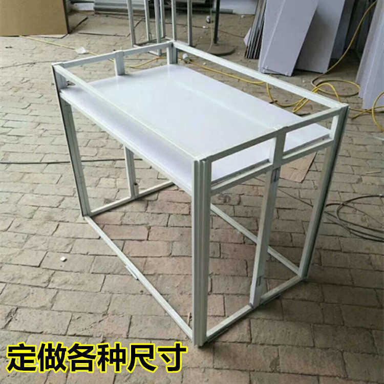 台商促销堆头陈列场新款桌促销货架展铁质花车折叠堆超市地广告