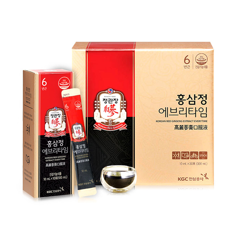 正官庄韩国高丽参6年根红参浓缩液正品人参滋补品礼盒（海外版）