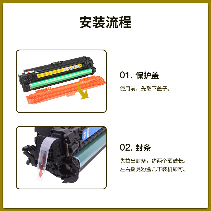 适用惠普CP5225硒鼓 CP5225dn硒鼓 CE740A LBP841Cdn CRG335硒鼓 - 图2