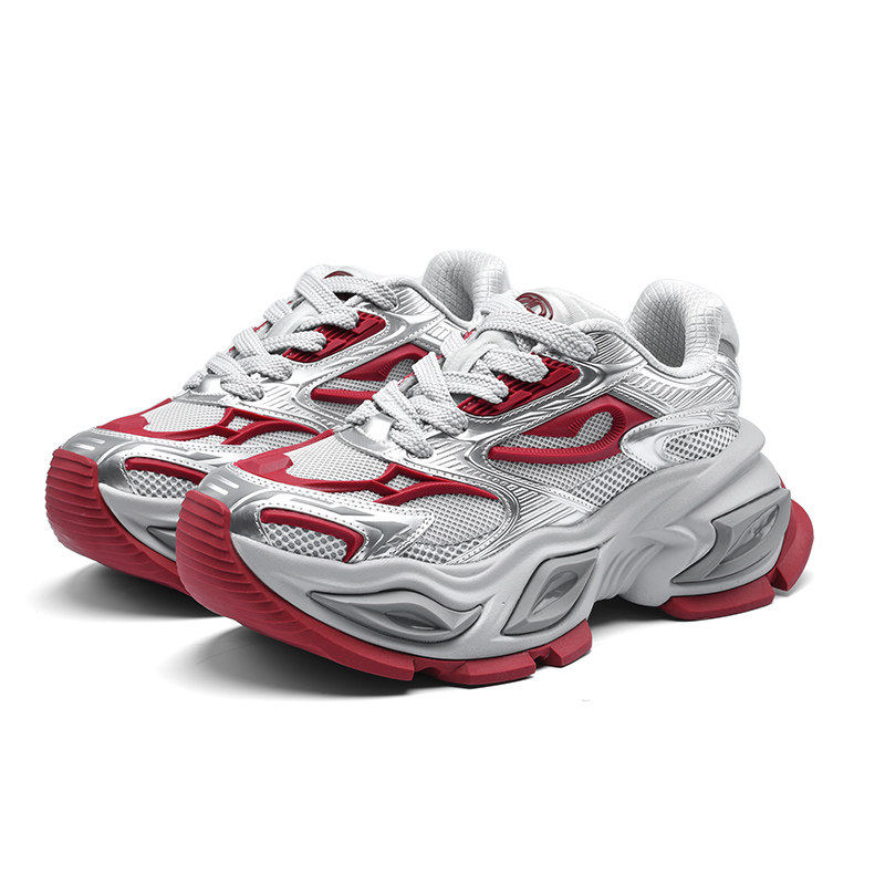 黑色异瞳猫眼老爹鞋男女2025新款冬季厚底内增高运动休闲鞋子潮牌,淘宝优惠券,粉丝福利购,淘宝优惠卷