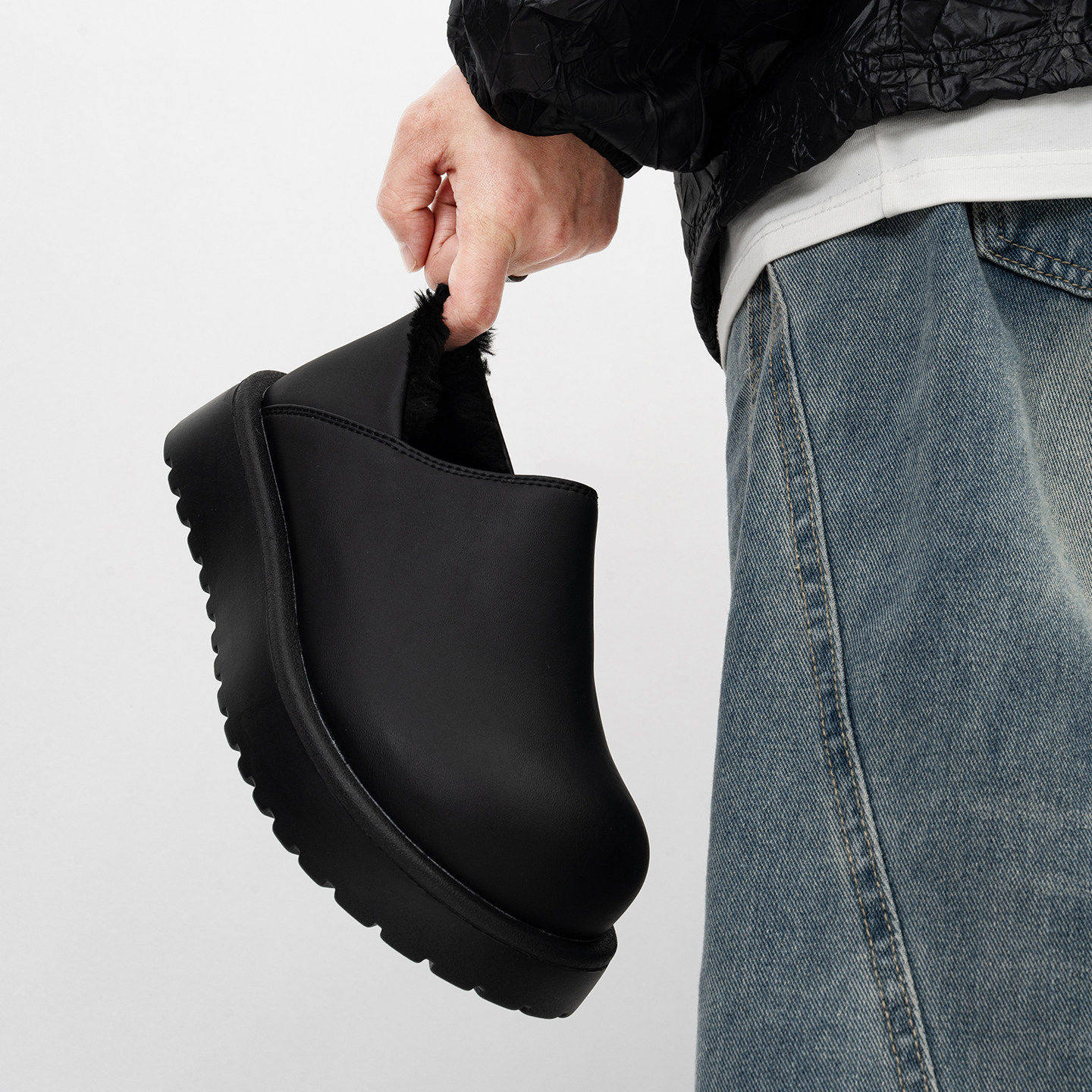 厚底大头乐福鞋男豆豆鞋加绒保暖增高全包勃肯鞋雪地靴小土豆棉鞋,淘宝优惠券,粉丝福利购,淘宝优惠卷