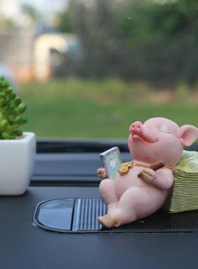 汽车砖移动模拟猪饰品婴儿车猪奋斗猪家居装饰品博猪学生励志礼物