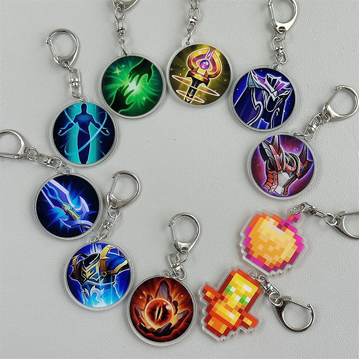 王者荣耀挂件MC不死图腾我的世界王者荣耀钥匙扣复活甲保命挂件创意书包挂件