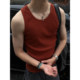 American elastic thread pit strip sports fitness vest men