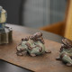 New Chinese-style Ge Kiln ceramics to attract wealth, Pi Xiu, tea pet ornaments, exquisite can raise open piece tea table, tea ceremony, tea play decorations