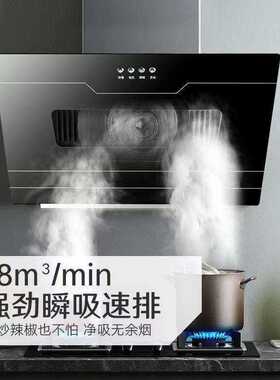 新款家用抽油烟机大吸力公寓出租房屋壁挂欧式侧吸式时代二号会销