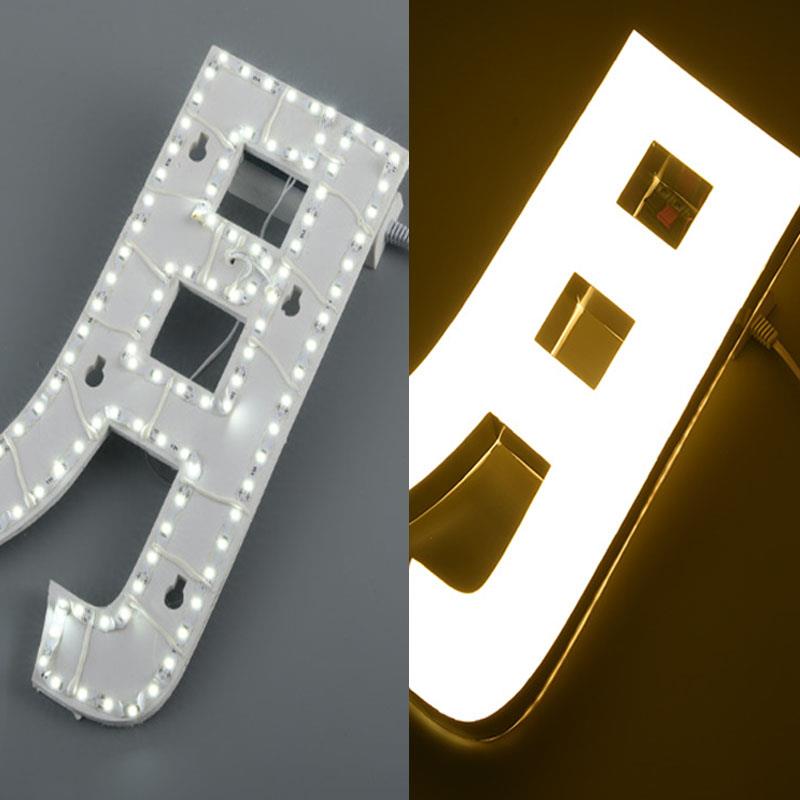 12V低压发光字S型可转弯灯带LED贴片迷你字自粘灯条 - 图3