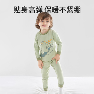拍2！欧孕儿童秋冬款绒面秋衣套装
