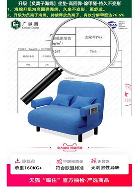 5ZW1.2米单双人沙发床加硬折叠床午休午睡保姆休息陪护沙发