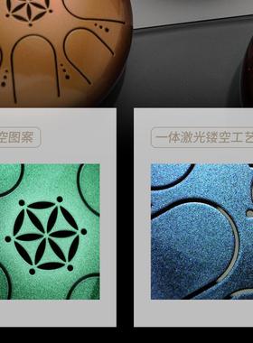 鲁儒5寸8音小鼓mini鼓儿童成人空灵鼓迷你便携乐器户外直销