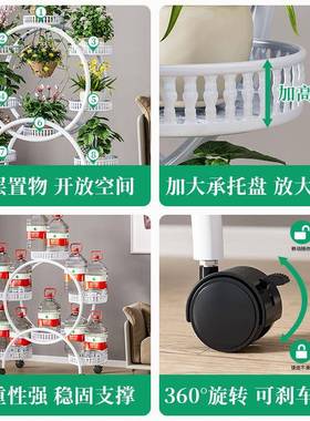 花架子客厅落地式置物架阳台2025新款多层花架绿萝摆放架花盆架子