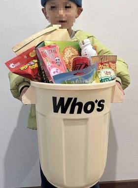 厨房居家用垃圾桶加大简约家用工业风户外多功能收纳桶储物桶